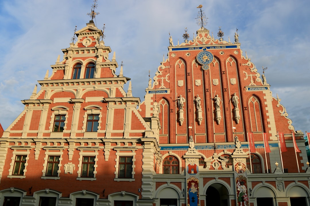 a large building with a clock on the front of it